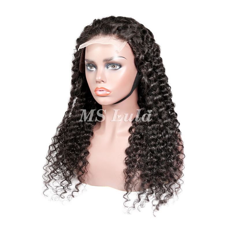 Deep Wave 4x4 5x5 6x6 7x7 Transparent Closure Wig - 图片 3